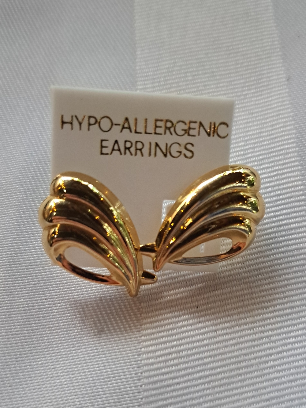 Gold-Tone Hypo-Allergenic Wing Earrings
